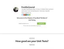 Tablet Screenshot of frontendjournal.com
